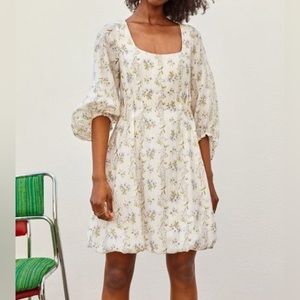 HM x Brock Collection corset mini dress with puffy sleeves. Worn once. Size S